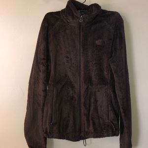 Fuzzy Brown NorthFace jacket